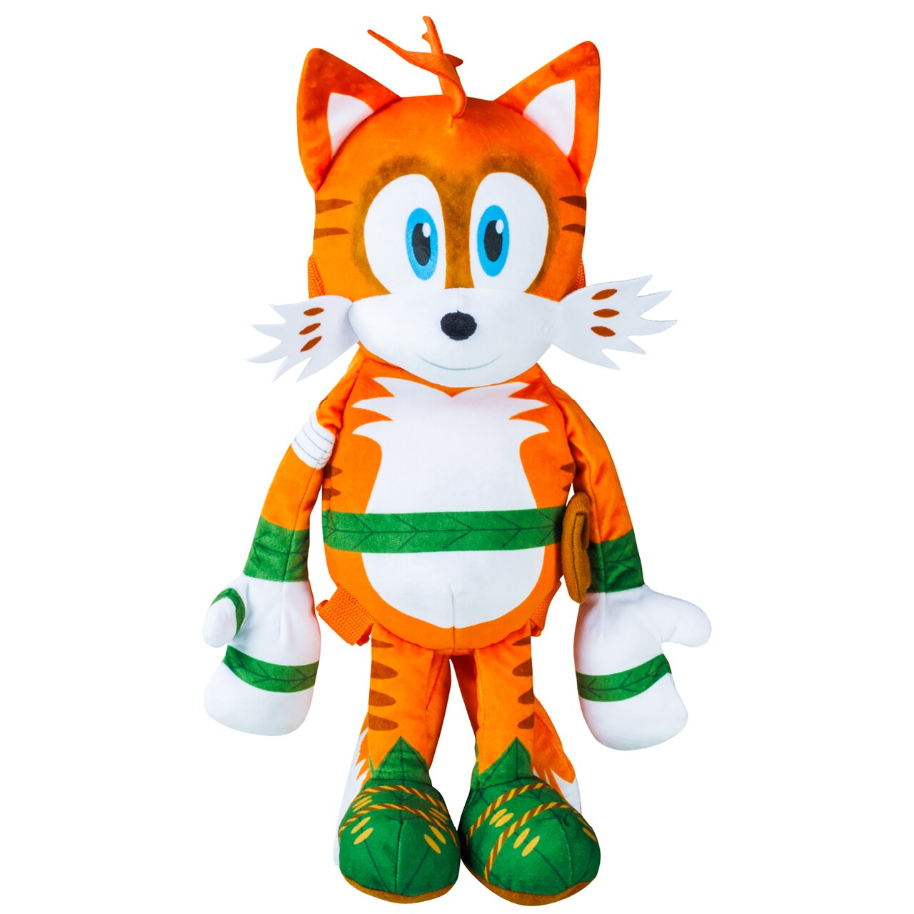 Sonic Prime: 15" Plush Backpack - Mangey Tails - Kids Backpack, Huggable Character Pack & Go Bag, Netflix Series, Licensed, Boys & Girls Ages 3+